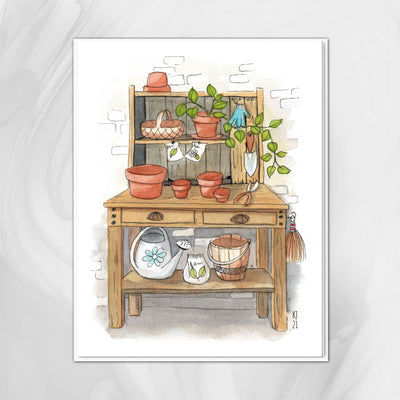 Potting Bench - Note Card - 1