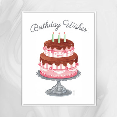 Birthday Wishes - Note Card - 1