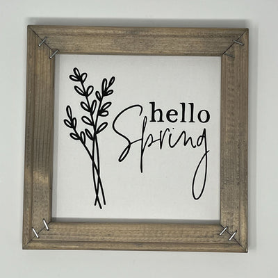 Hello Spring, weathered stain - 1