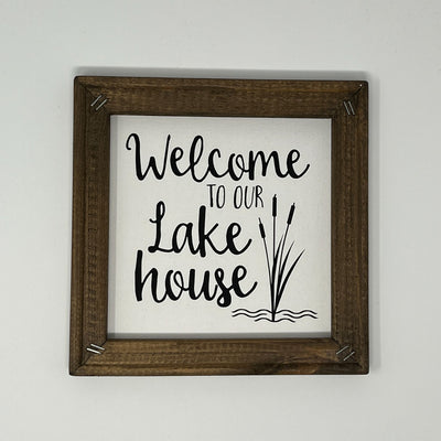Welcome to our lake house, brown stain - 1