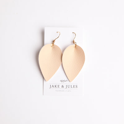 Faux Leather pinched earring - The Maker's Mark